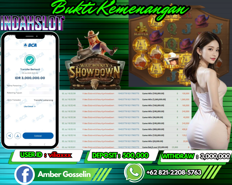 INDAHSLOT JACKPOT WILD BOUNTY SHOWDOWN Rp.3,000,000,-,- LUNAS!!