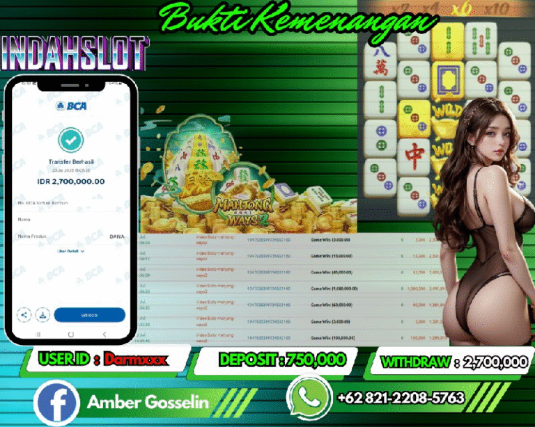 INDAHSLOT JACKPOT MAHJONG WAYS 2 Rp.2,700,000,- LUNAS!!