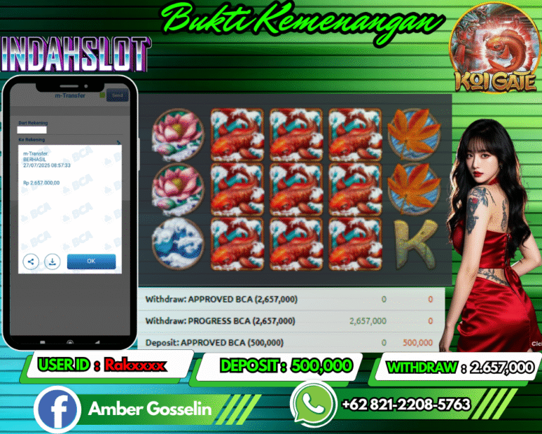 INDAHSLOT JACKPOT KOI GATE Rp.2.657,000,- LUNAS!!