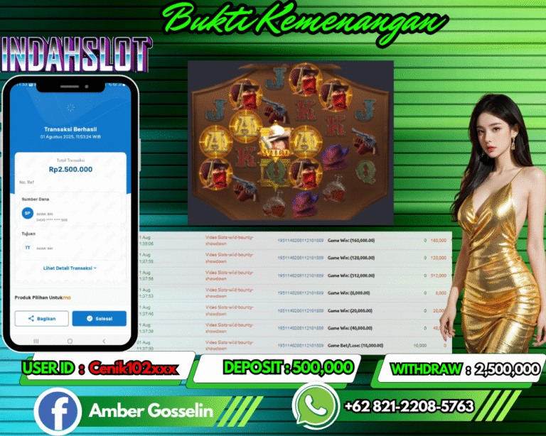 INDAHSLOT JACKPOT Wild Bounty Showdown Rp.2,500,000,- LUNAS!!