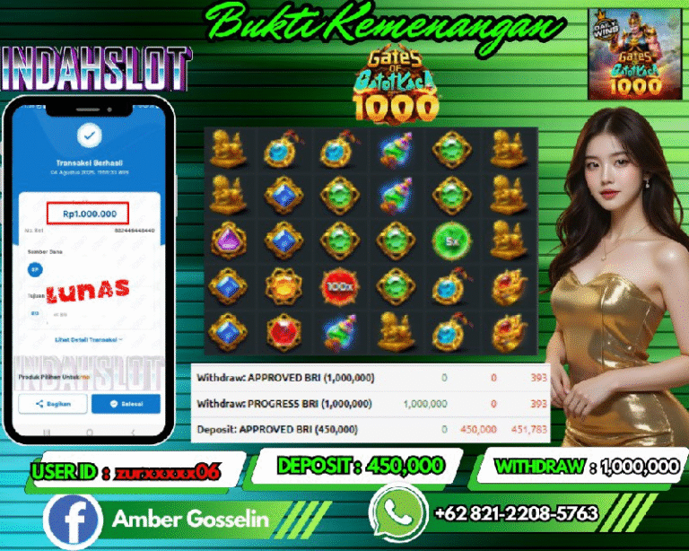 INDAHSLOT JACKPOT  gates of gatot kaca 1000 Rp.1,000,000,- LUNAS!!