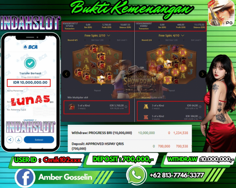 INDAHSLOT JACKPOT Wild Bounty Showdown Rp.10,000,000,- LUNAS!!
