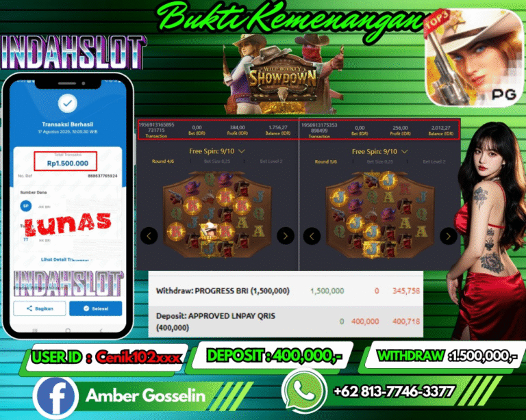 INDAHSLOT JACKPOT Wild Bounty Showdown Rp.1,500,000,- LUNAS!!